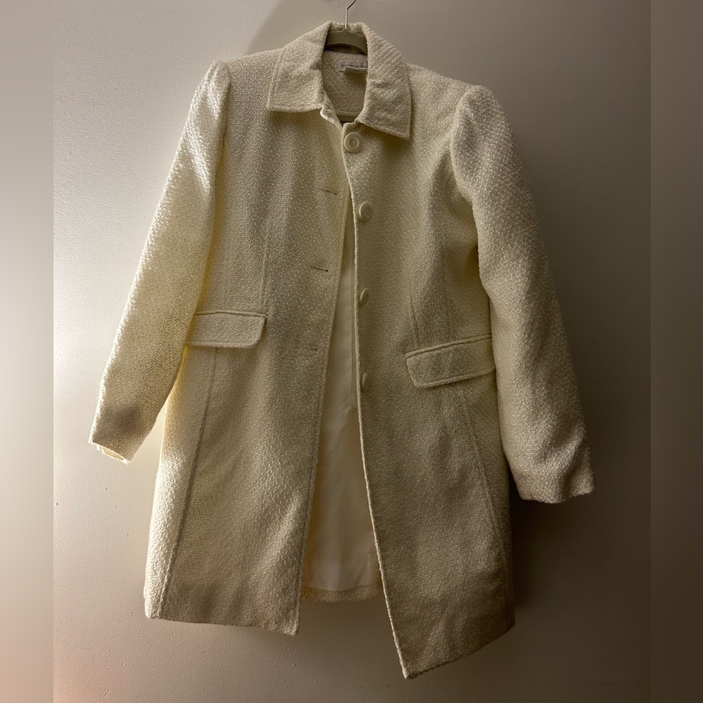 Worthington Crème White Winter Coat - Size 8